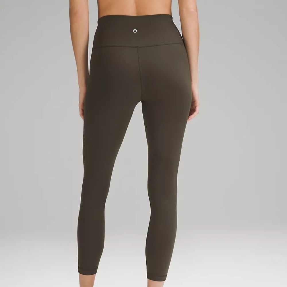 Lululemon Wunder Train Leggings Size 2 Olive